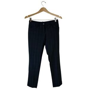 Bui de Barbara Bui Navy Plaid Wool Trousers Size 34 NEW WITH TAGS